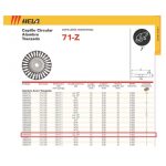Grata Plana 7" 71Z60 Eje 7/8" Acero Trenzado Hela 1080220