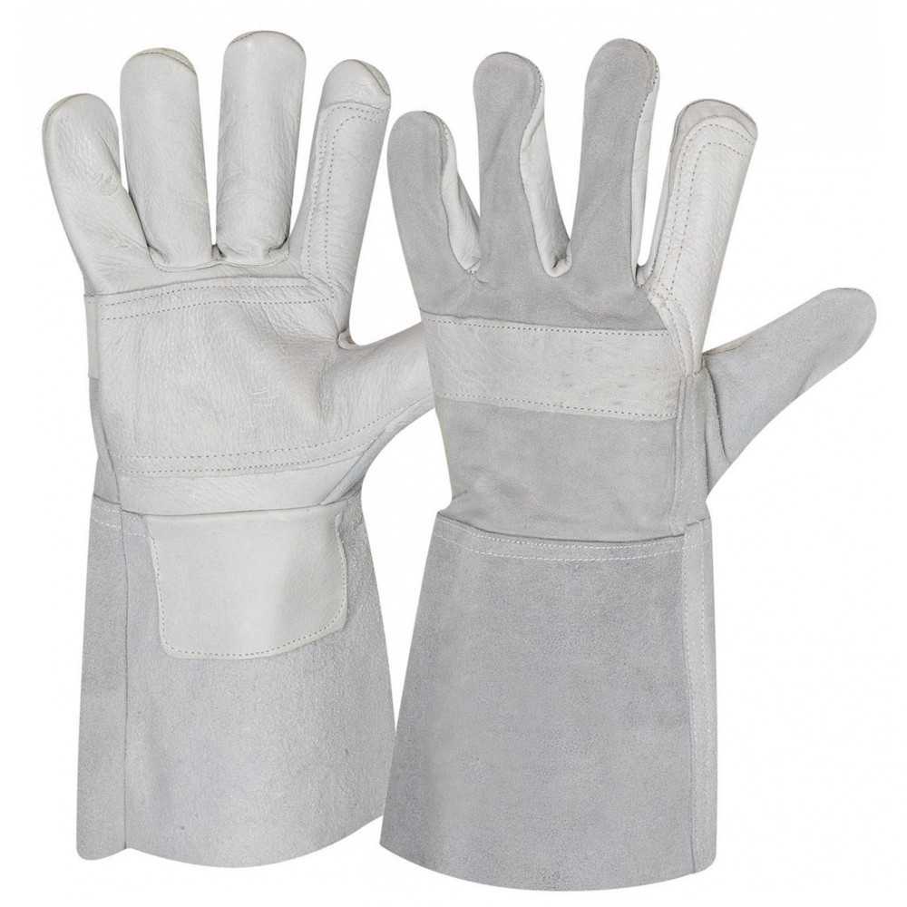 Guantes Largos Seguridad Soldador Descarne Genérico - Imagen 1