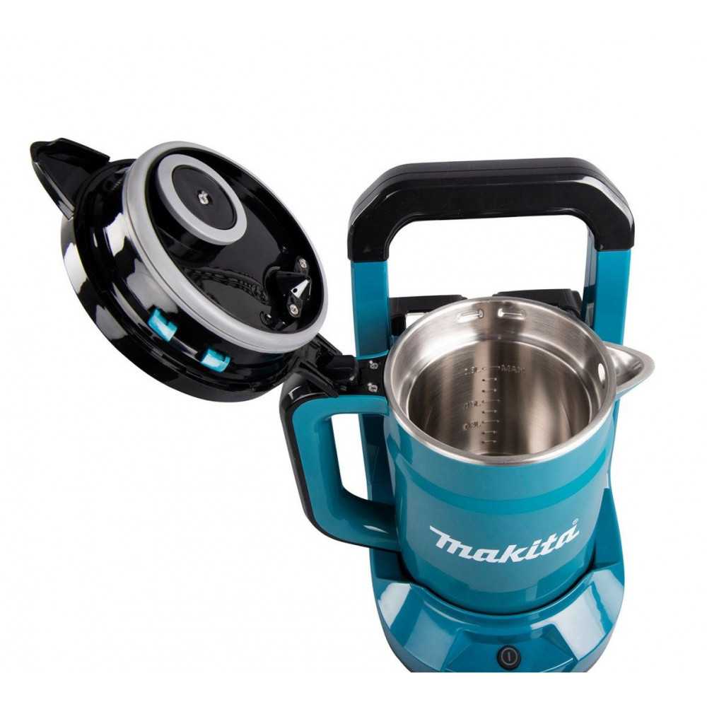 Hervidor inalámbrico 0.8 Lts 18V x 2(36V) Sin Batería ni Cargador Makita DKT360Z - Imagen 3