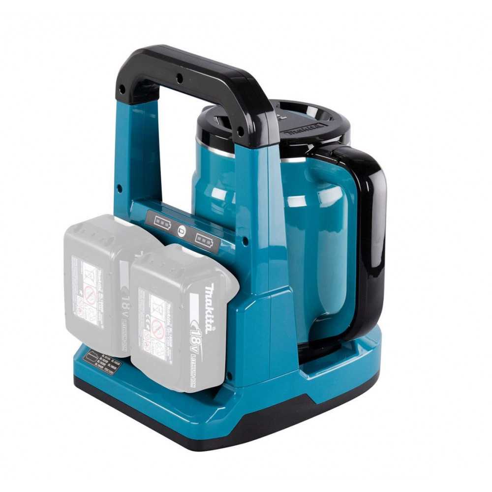 Hervidor inalámbrico 0.8 Lts 18V x 2(36V) Sin Batería ni Cargador Makita DKT360Z - Imagen 4