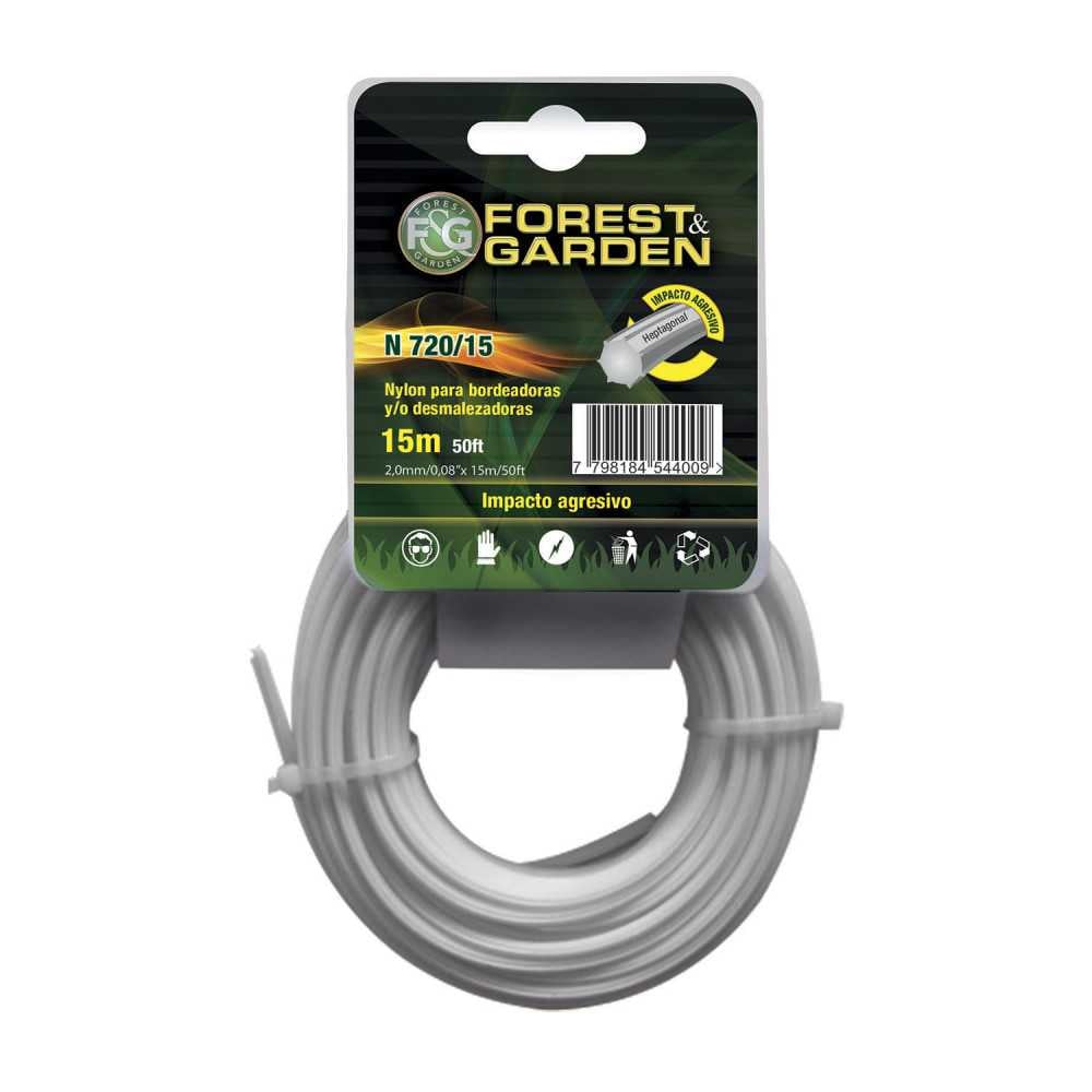 Hilo Nylon HEPTAGONAL 2.0mm 15 METROS Forest And Garden MI-FYG-047056 - Imagen 1