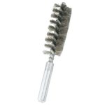 Hisopo Acero Inoxidable Ondulado 3/4" (20mm) - Calibre 0,2 - Acople para Taladro - Hela