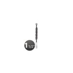 Hisopo Acero Templado 1.5'' (38mm) - Calibre 0,35 - Acople Hilo Universal 1/2'' - Hela