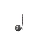 Hisopo Acero Templado 2'' (51mm) - Calibre 0,35 - Acople Hilo Universal 1/2'' - Hela