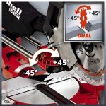 Ingleteadora con Láser con Banco 10 Einhell TE-SM 2534 DUAL 4300871 - Imagen 3