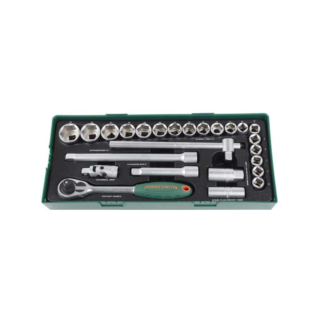 Juego de Dados 1/2" 25 Piezas S04H4125SP Jonnesway MI-JON-45820 - Imagen 3