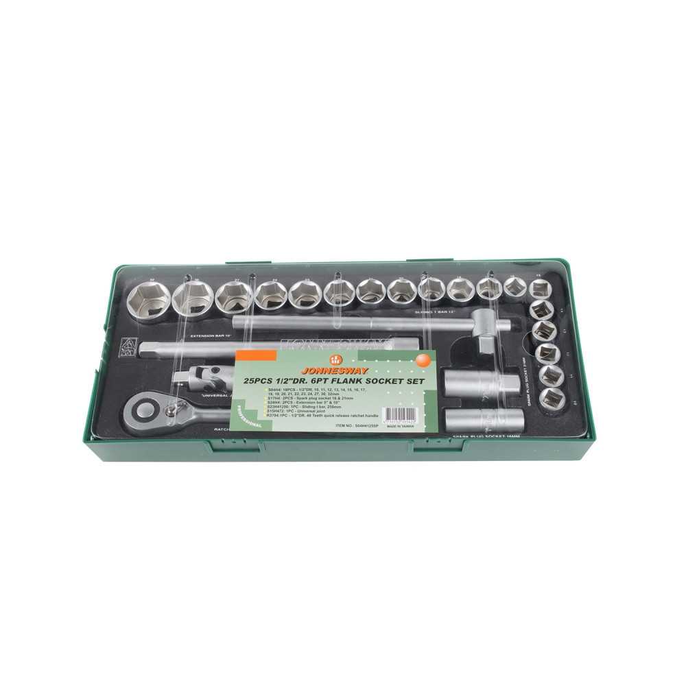 Juego de Dados 1/2" 25 Piezas S04H4125SP Jonnesway MI-JON-45820 - Imagen 1