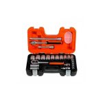 Juego de Dados 1/2" hexagonales, 24 pzs Bahco S240