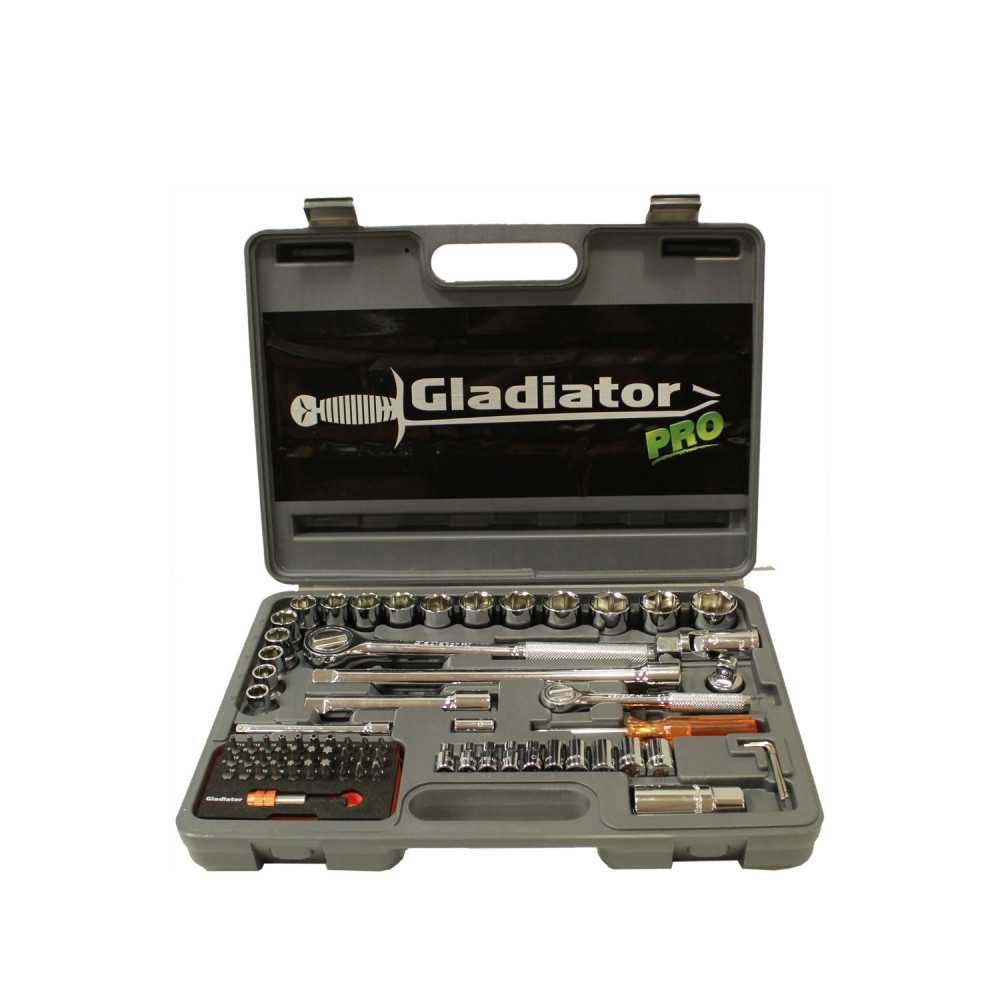 Juego de Dados 1/2" y 1/4" 70 Piezas JT 870 K Gladiator MI-GLA-051524 - Imagen 3
