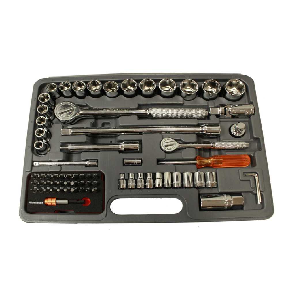 Juego de Dados 1/2" y 1/4" 70 Piezas JT 870 K Gladiator MI-GLA-051524 - Imagen 4