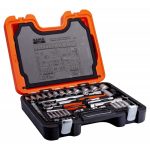 Juego de Dados 1/4" - 1/2" y llaves combinadas 92 pzs Bahco s910 - Imagen 2