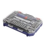 Juego de Dados 1/4' y 3/8' 63 Pzs WorkPro MI-WKP-055266 - Imagen 3