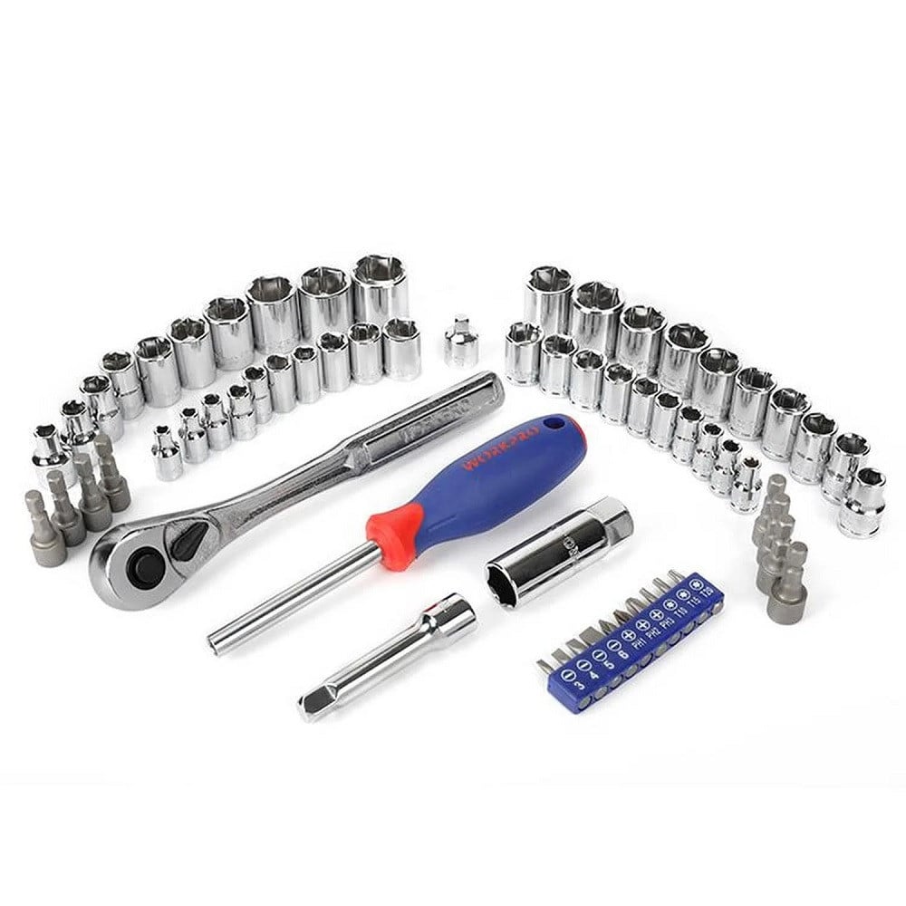 Juego de Dados 1/4' y 3/8' 63 Pzs WorkPro MI-WKP-055266 - Imagen 6
