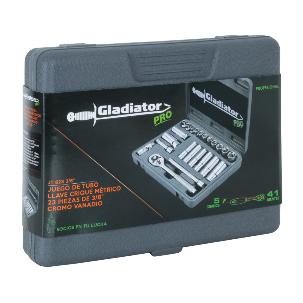 Juego de Dados 3/8" 23 PCS JT 823 Gladiator MI-GLA-054882 - Imagen 1