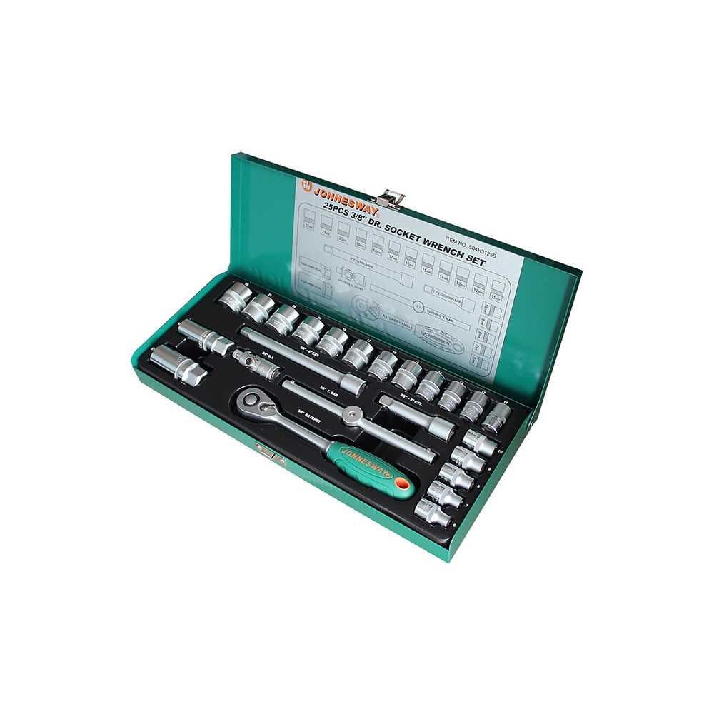 Juego de Dados 3/8" 25 Piezas S04H3125S Jonnesway MI-JON-28569 - Imagen 1