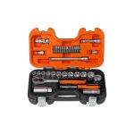 Juego de Dados 3/8" hexagonales, serie corta, 33 pcs Bahco S330