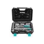 Juego de Dados 44 PCS 1/4" + 1/2" Total Tools THT421441