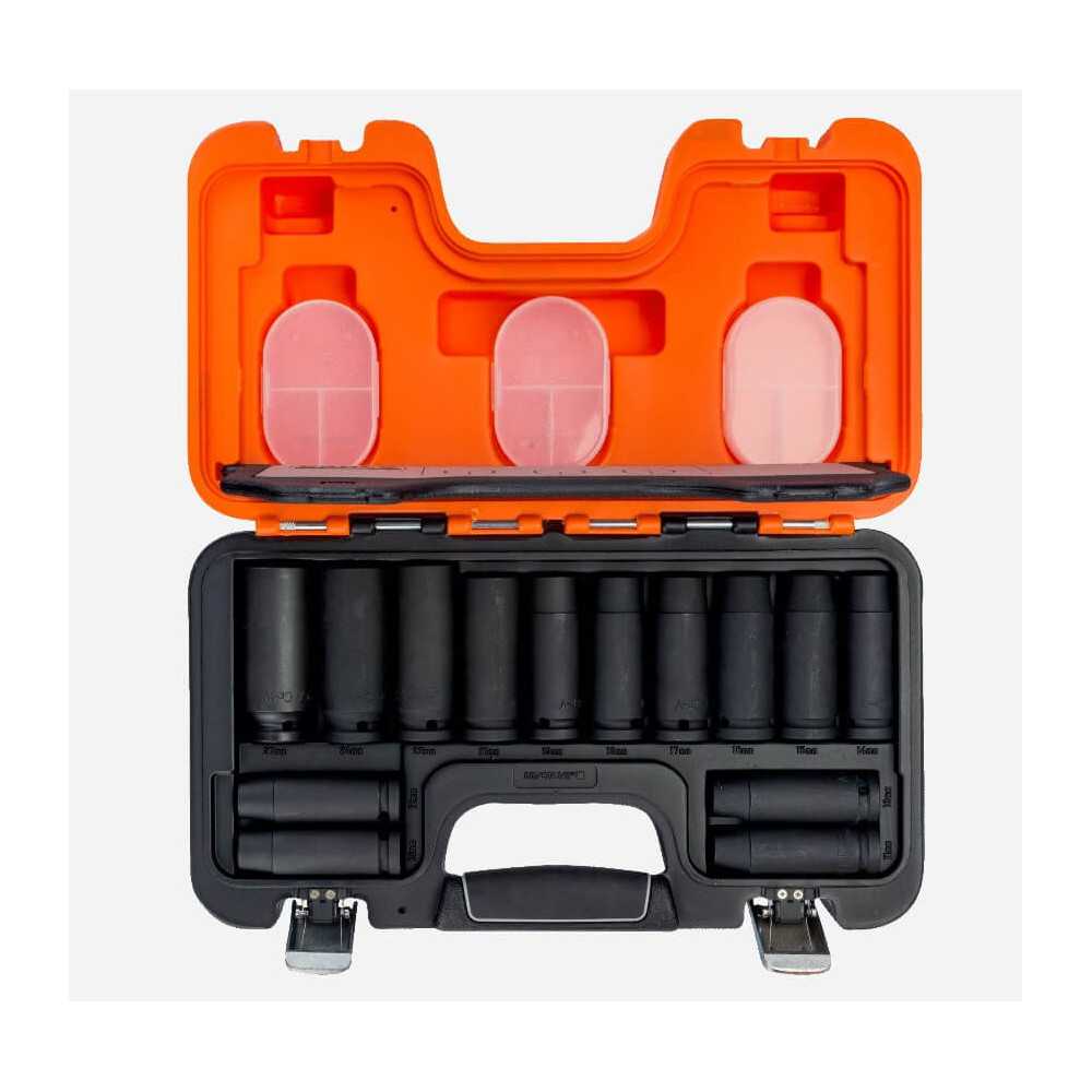Juego de Dados de Impacto 1/2" 14 pzs Bahco DD/S14 - Imagen 1