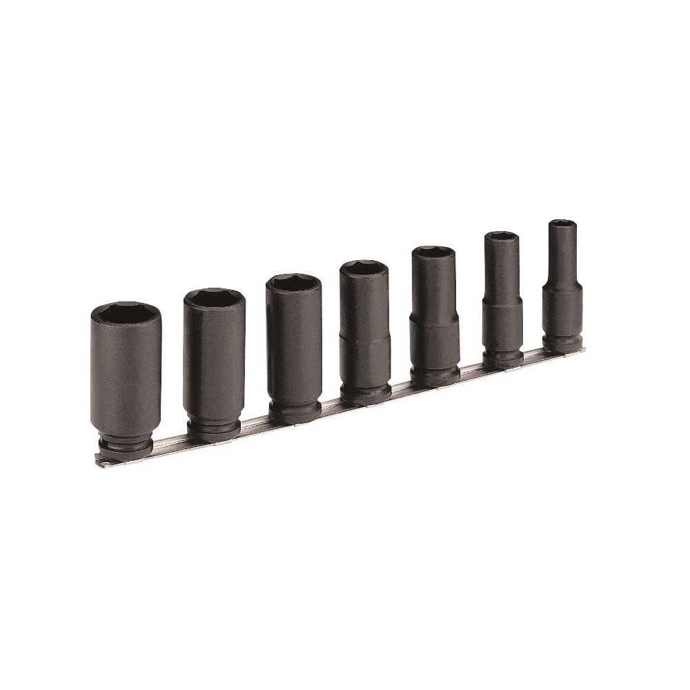 Juego de Dados de impacto 1/2" hexagonales en rail. 7 pzs Irimo 168-90-2 - Imagen 1