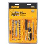 Juego de Dados + herramientas mecánicas 50 pzs DeWalt DWMT81610