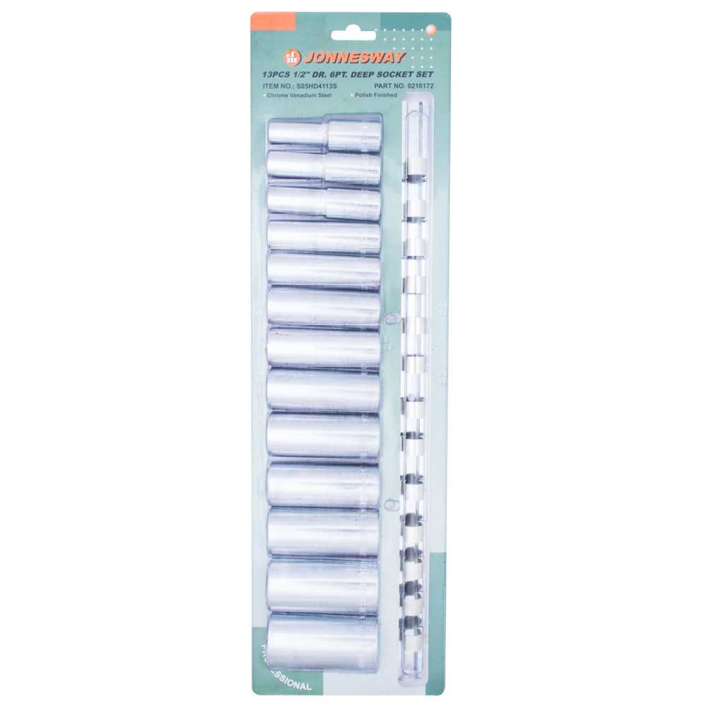 Juego de Dados Largos 1/2" Métrico 13 Piezas S05HD4113S Jonnesway MI-JON-45915 - Imagen 2