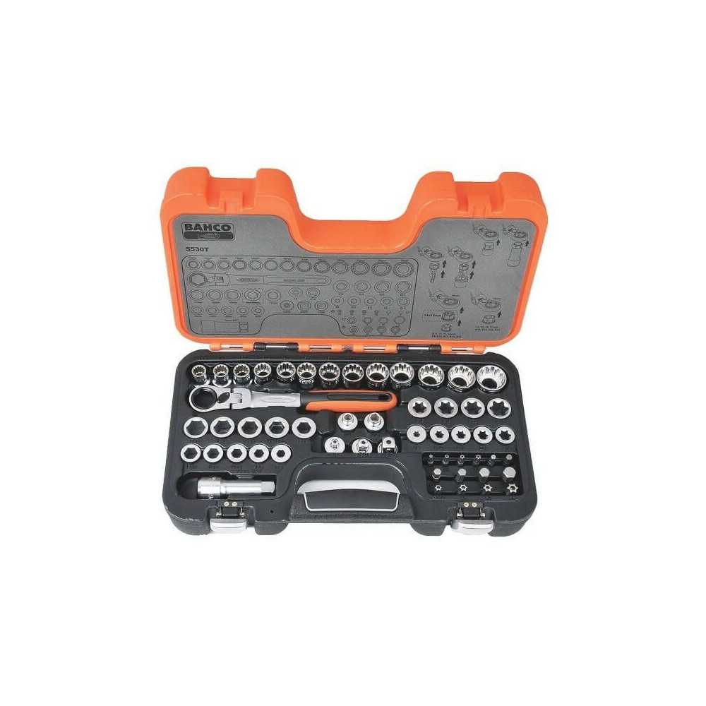 Juego de Dados pasantes, 53 pzs Bahco S530T - Imagen 1