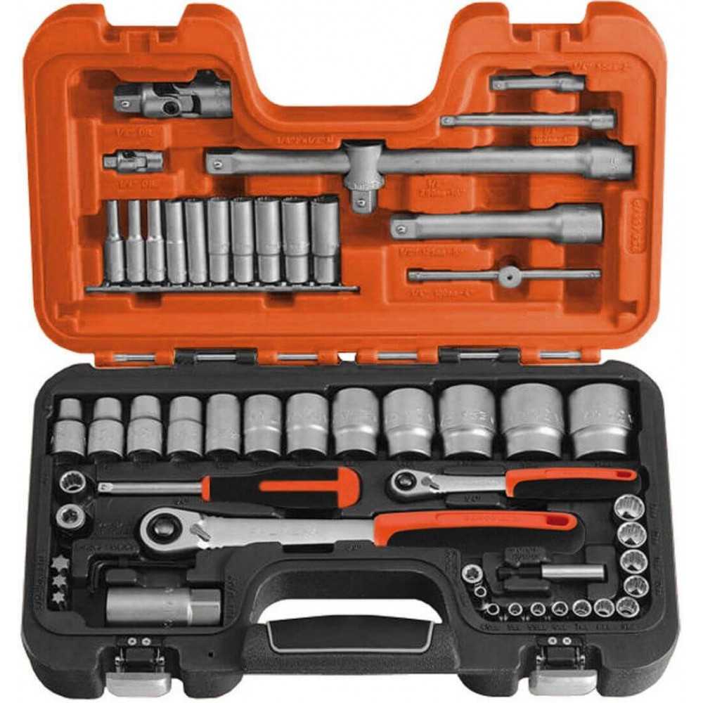 Juego de Dados Poligonales 1/4" y 1/2" 56 pzs Bahco S560 - Imagen 1