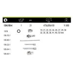 Juego de Dados Poligonales 3/4” 21 piezas Irimo 139-21B-4
