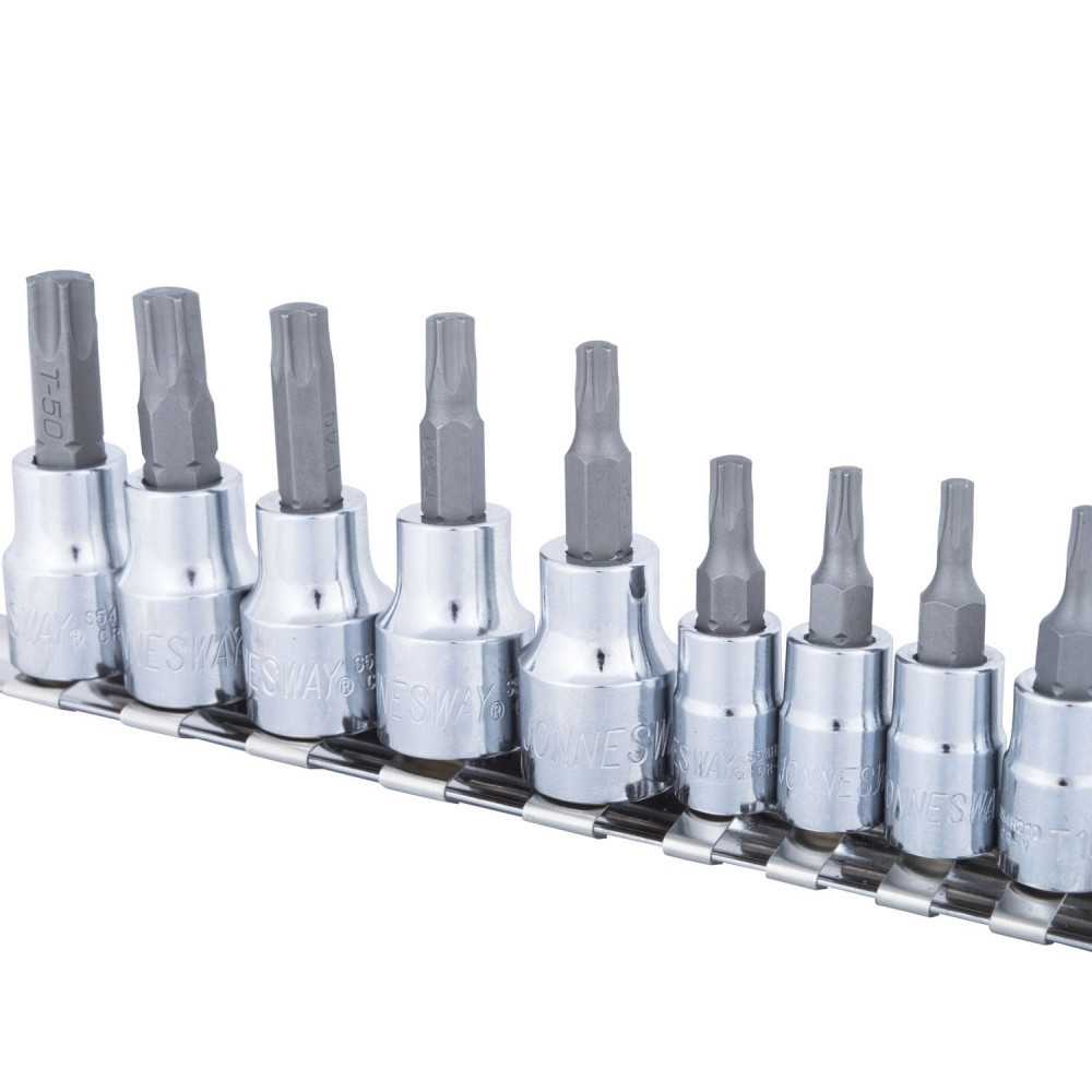 Juego de Dados Torx 1/4"-3/8" 9 Piezas S54H5509S Jonnesway MI-JON-46794 - Imagen 1