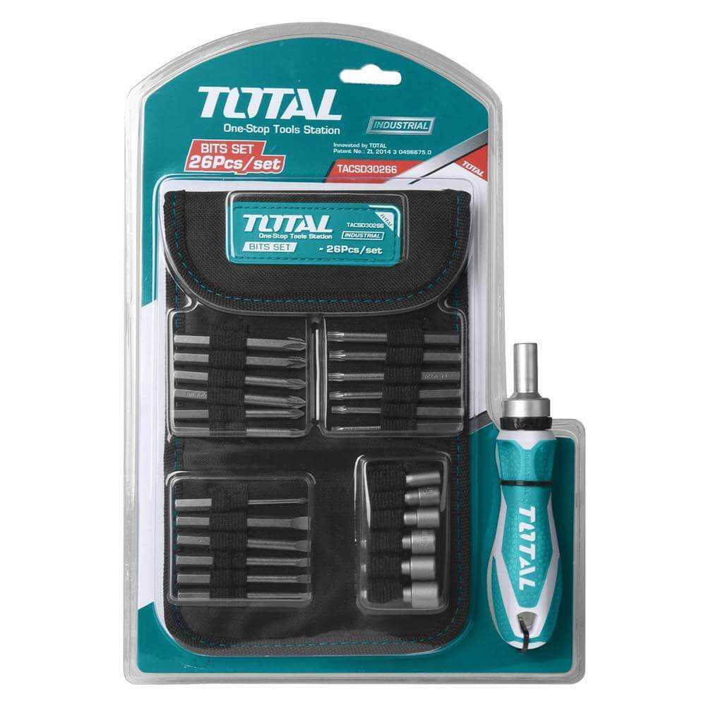 Juego de Destornilladores 26 en 1 Total Tools TACSD30266 - Imagen 1