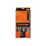 Juego de Destornilladores para tornillos Phillips y ranurados 6 piezas Bahco B219.006