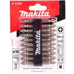 Juego de Puntas dobles imantadas Phillips PH2 10 pzs Makita D-34366 - Imagen 2