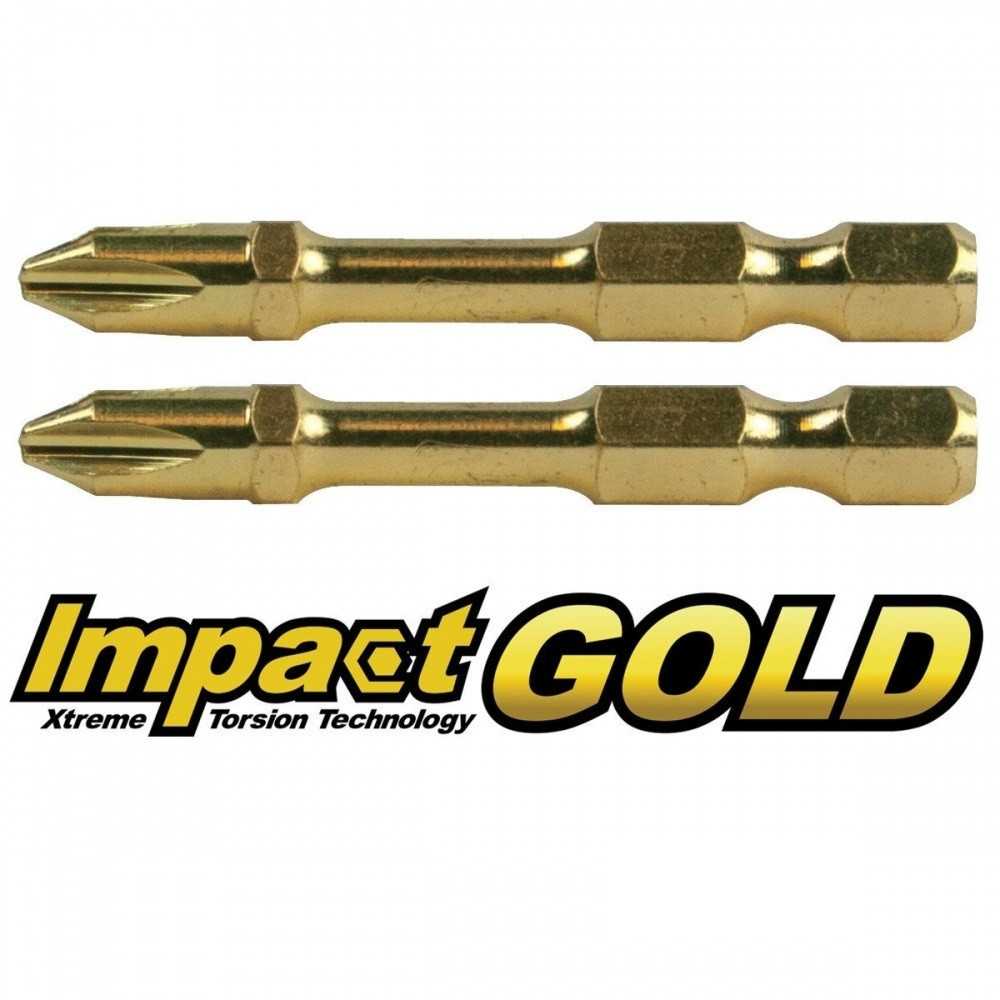 Juego de Puntas Torsion Impact Gold PH2-50MM 10PZ Makita B-42874-10 - Imagen 1