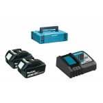 Kit 2 Baterías 18V 3.0 Ah BL1830 + Cargador Rápido 18V DC18RC + Makpac Makita 197952-5 - Imagen 2
