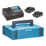 Kit 2 baterías 2.0Ah 12V + Cargador + Maleta Makpac Makita 197658-5