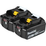Kit Cargador 18V DC18RC + 2 Baterías 18V 5Ah BL1850B + Makpac Makita 197624-2
