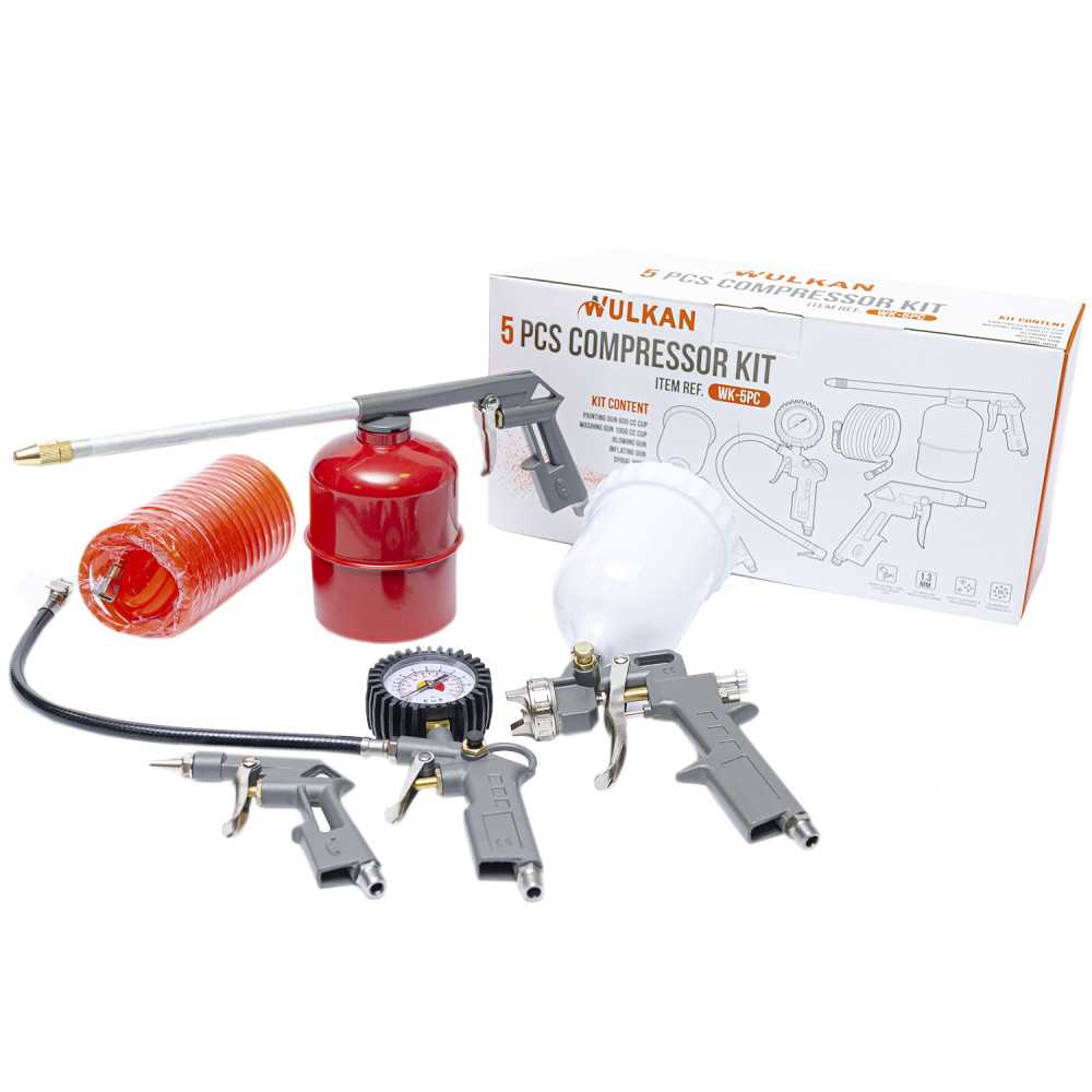Kit Compresor 5 Piezas Wulkan WK-5P-C - Imagen 1
