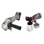 Kit Esmeril inalámbrico 1/2"+Batería+Cargador+Pistola pintar Gladiator COMBO-1