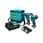 Kit Inalámbrico 12V Taladro Percutor HP333D + Atornillador de Impacto TD110D Makita CLX228