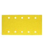 Lija 115x230 mm - Madera, Barniz, Masilla y Relleno - Grano 80 - Sist. Velcro - 10 perf. Siarexx
