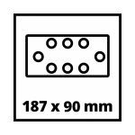 Lijadora Orbital Inalámbrica 18V 187x90mm TC-OS 18/187 Li-Solo Einhell 4460725