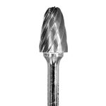 Lima Rotativa Árbol con Punta - 1/2'' -Toma 6mm - Aluminio (Corte 1) - Carburo Tungsteno - Grobet