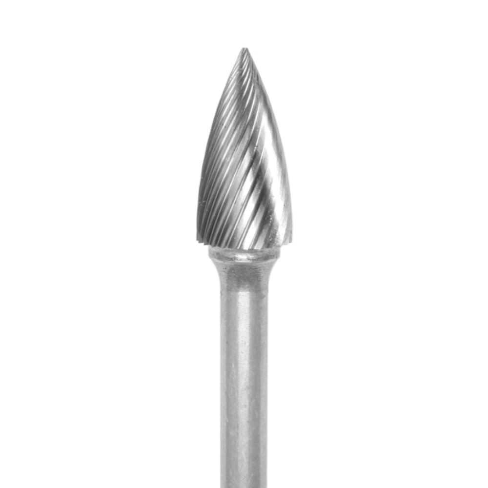 Lima Rotativa Árbol con Punta - 1/2'' -Toma 6mm - Rompe Viruta (Corte 3) - Carburo Tungsteno - Grobet - Imagen 1