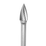 Lima Rotativa Árbol con Punta - 3/8'' -Toma 6mm - Estandar (Corte 2) - Carburo Tungsteno - Grobet