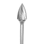 Lima Rotativa Árbol con Punta - 5/8'' -Toma 6mm - Doble Corte (Corte 5) - Carburo Tungsteno - Grobet