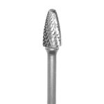Lima Rotativa Árbol con Radio - 1/2'' -Toma 1/4'' - Doble Corte (Corte 5) - Carburo Tungsteno - Grobet