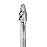 Lima Rotativa Árbol con Radio - 3/8'' -Toma 1/4'' - Aluminio (Corte 1) - Carburo Tungsteno - Grobet