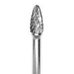 Lima Rotativa Árbol con Radio - 3/8'' -Toma 6mm - Doble Corte (Corte 5) - Carburo Tungsteno - Grobet