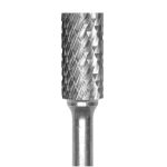 Lima Rotativa Cilíndrica Plana - 1/2'' -Toma 1/4'' - Doble Corte (Corte 5) - Carburo Tungsteno - Grobet