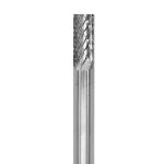 Lima Rotativa Cilíndrica Plana - 1/4'' -Toma 1/4'' - Doble Corte (Corte 5) - Carburo Tungsteno - Grobet